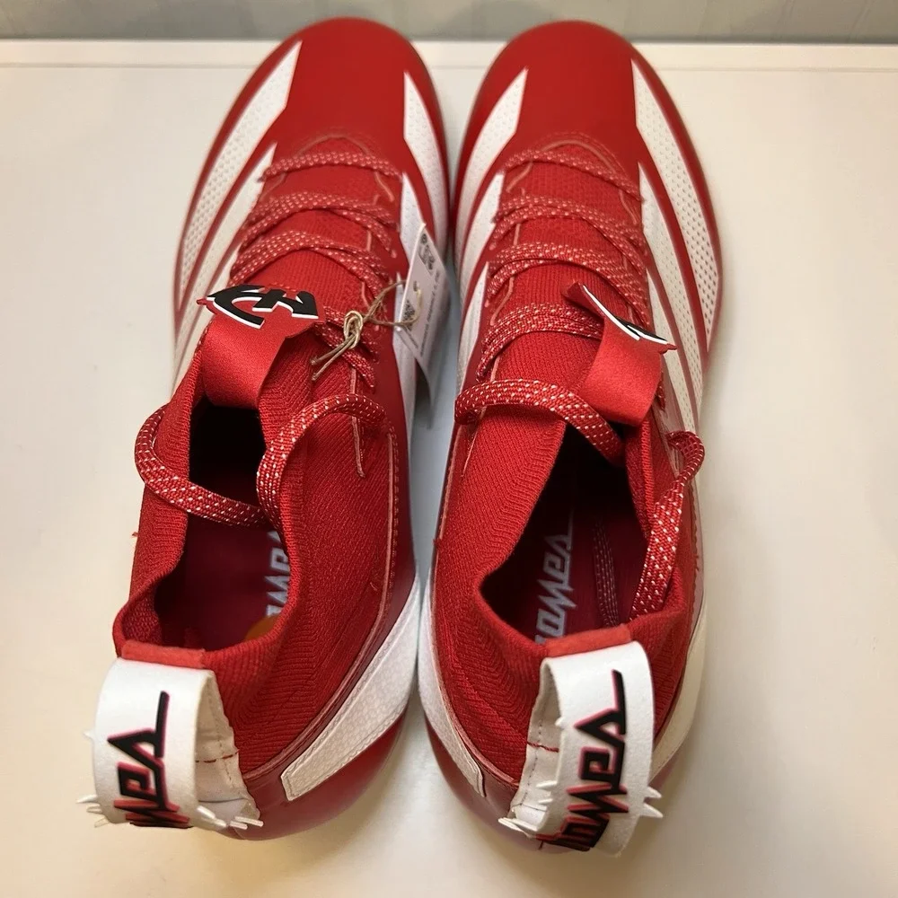 Adidas Adizero Impact + PE‎ Patrick Mahomes Chiefs Red Football Cleats Men's 11